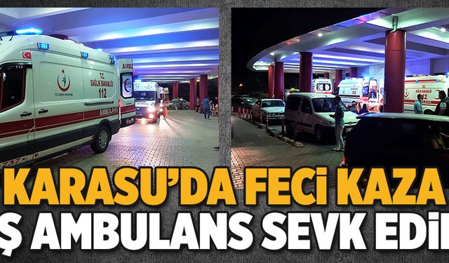 Karasu’da feci kaza