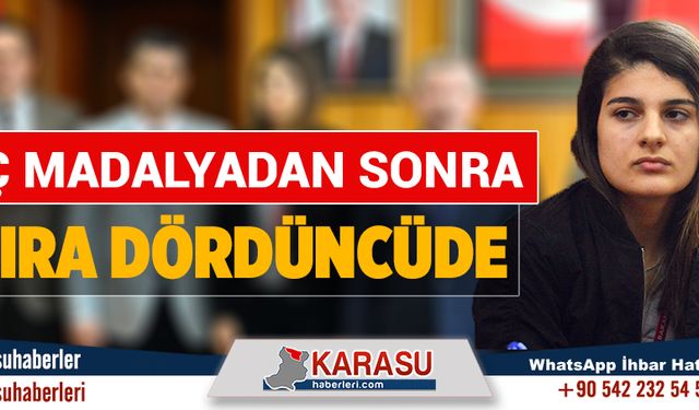 Üç madalya, sıra dördüncüde