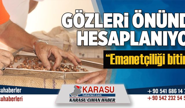 Gözleri önünde hesaplanıyor