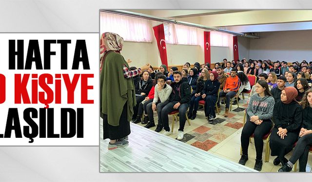 Bu hafta 519 kişiye ulaşıldı