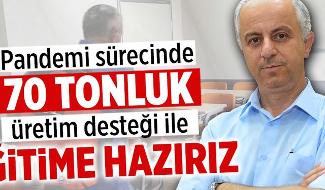 Pandemi sürecinde 70 tonluk üretim desteği