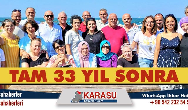 Tam 33 yıl sonra