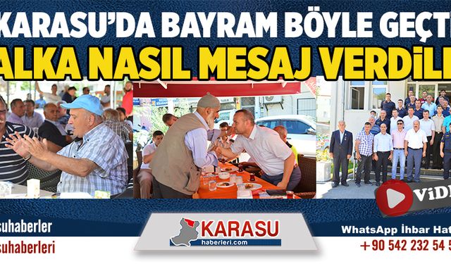 Karasu’da bayram böyle geçti