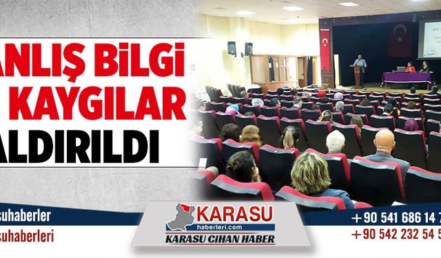 Yanlış bilgi ve kaygılar kaldırıldı