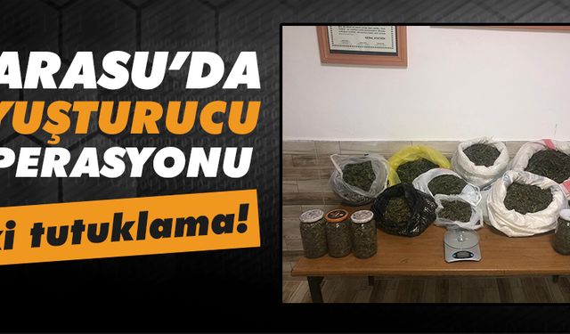 Karasu’da uyuşturucu operasyonu