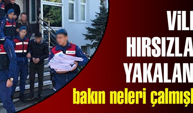 Villa hırsızları yakalandı