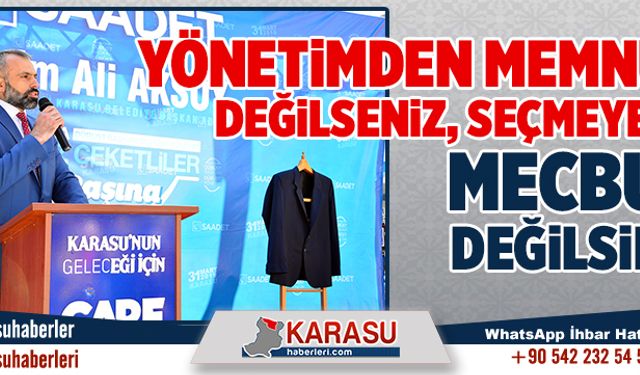 Yönetimden memnun değilseniz, seçmeye mecbur değilsiniz