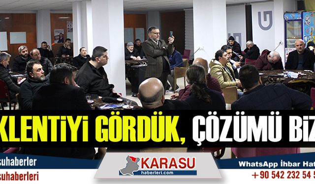 Beklentiyi gördük, çözümü bizde