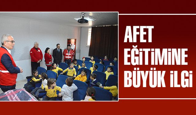 Afet eğitimine büyük ilgi