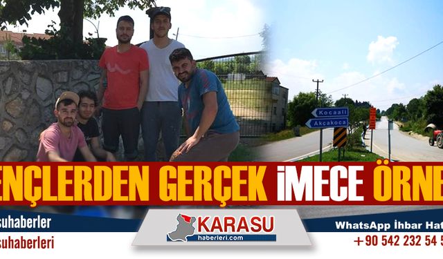 Gençlerden gerçek imece örneği