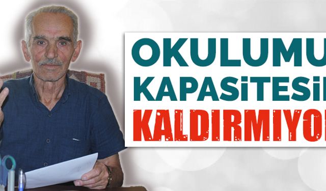 Okulumuz, kapasitesini kaldıramıyor