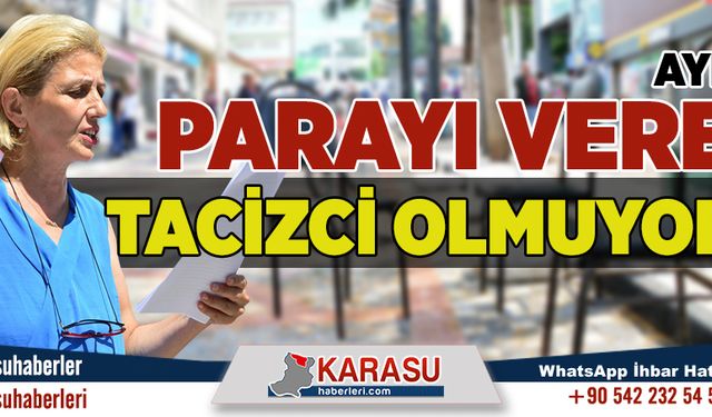 Aydın: Parayı veren tacizci olmuyor!