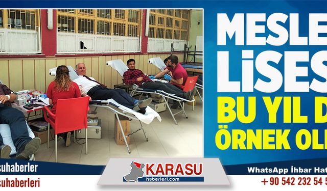 Meslek Lisesi’nden duyarlı destek