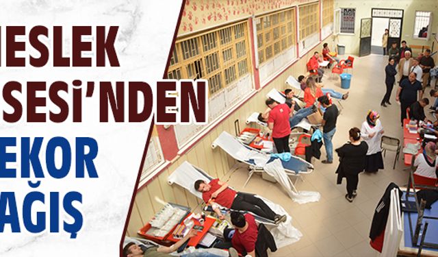 Meslek Lisesi’nden rekor bağış