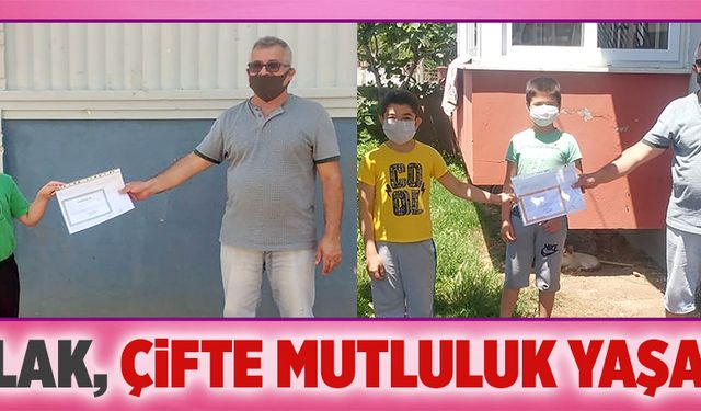 Çolak, çifte mutluluk yaşattı