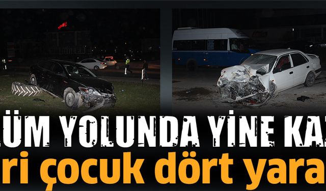 Ölüm yolunda yine kaza