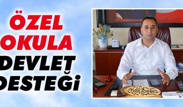 Özel okula devlet desteği