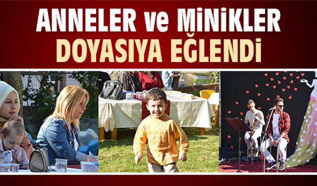 Anneler ve çocuklar, doyasıya eğlendi