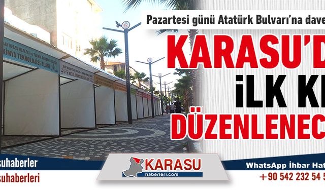 Karasu’da bir ilk olacak