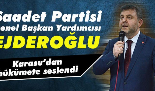 Ejderoğlu: İttifak değil, birlik zamanı 