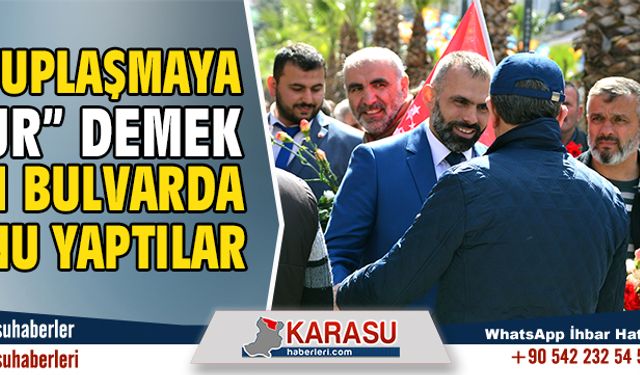 Kutuplaşmaya çiçekle ‘dur’ demek için