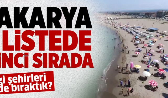 Sakarya, Türkiye’de ikinci sırada