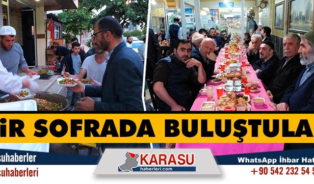 Bir sofrada buluştular