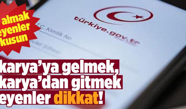 Seyahat izin belgesi almak isteyenler dikkat!