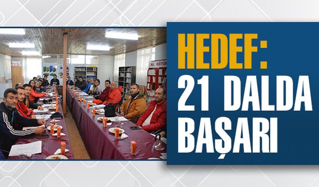 Hedef: 21 dalda başarı