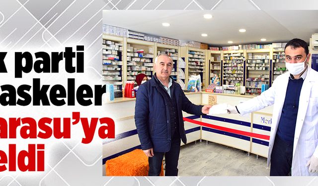 İlk parti maskeler geldi