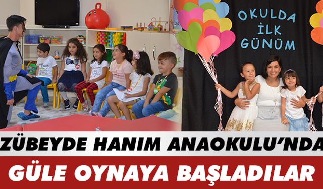 Okula güle oynaya başladılar