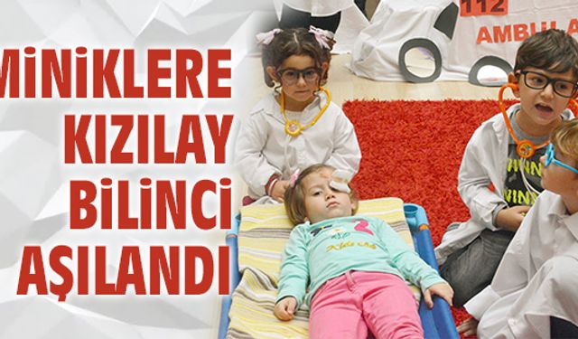 Miniklere Kızılay bilinci aşılandı