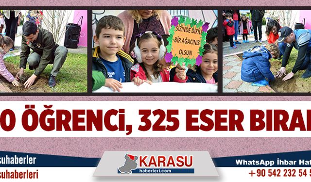 200 öğrenci, 325 eser bıraktı