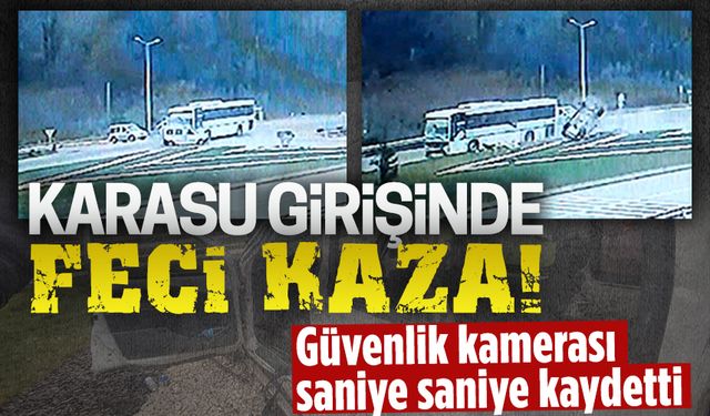 Karasu girişinde feci kaza: 1 ölü!