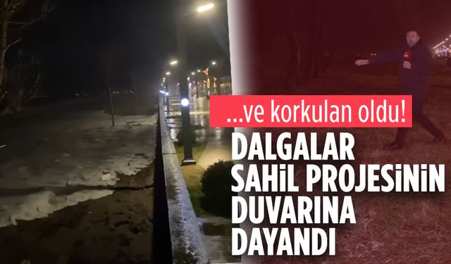 Kıyı erozyonu, Karasu Sahil Projesi duvarına ulaştı