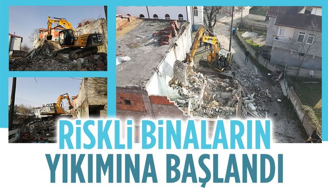 Kocaali’de riskli bina yıkımları başladı