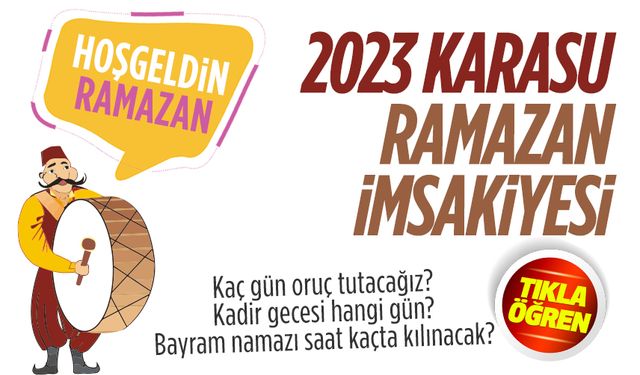 2023 Karasu Ramazan imsakiyesi