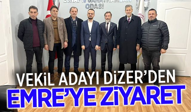 Milletvekili Adayı Akif Adnan Dizer’den Emre’ye ziyaret