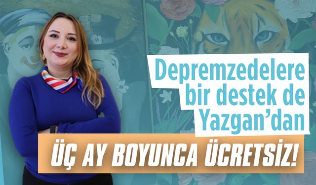 Ecehan Yazgan’dan iki depremzedeye ücretsiz resim kursu