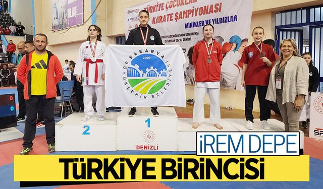 İrem Depe, karatede Türkiye birincisi oldu