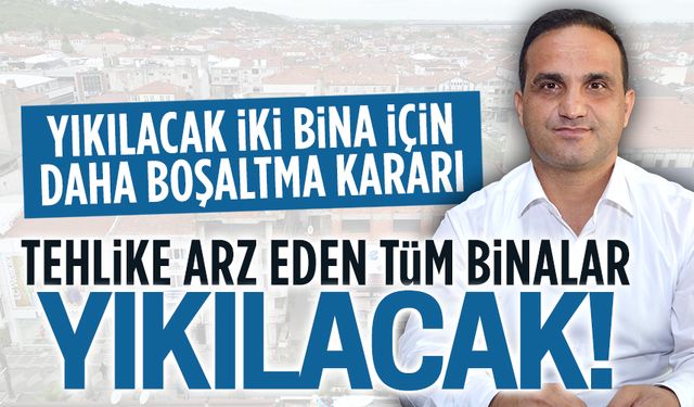 Karakaş: Karasu’da tehlike arz eden tüm binalar yıkılacak