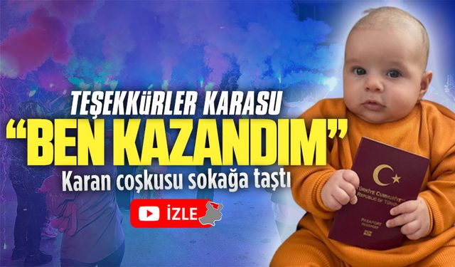 Karan bebek için para toplandı, coşku sokağa taçtı