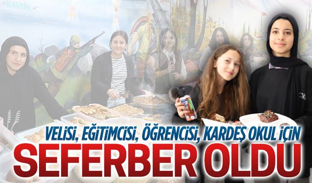 Karasu İmam Hatip Ortaokulu, Şanlıurfa’daki kardeş okulları için kermes düzenledi