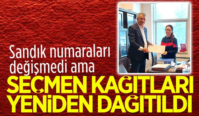 Seçmen kağıtları muhtarlıklara dağıtıldı