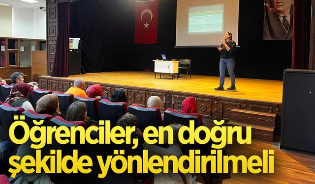 Sezi Eratik Ortaokulu öğrencilerine önemli toplantı