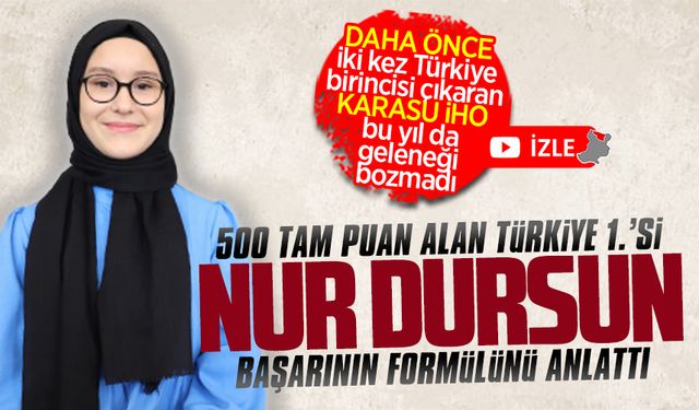 LGS’de 500 tam puan aldı, başarının sırrını bu sözlerle anlattı