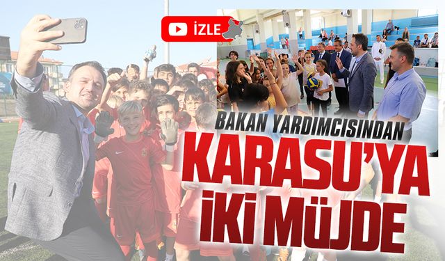 Bakan Yardımcısı Eminoğlu Karasu’da yeni spor kompleksinin müjdesini verdi