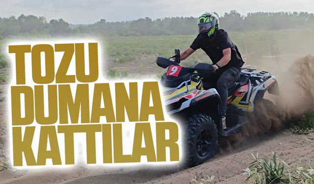 İhsaniye sahilinde ATV Offroad ve motoctoss yarışları yapıldı