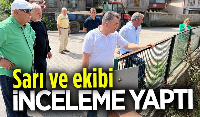 Başkan Sarı, Darıçayırı Mahallesi’nde incelemede bulundu