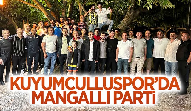 Kuyumculluspor’da mangallı parti